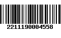 Código de Barras 2211190004558