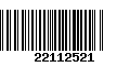 Código de Barras 22112521