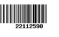 Código de Barras 22112590