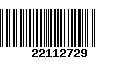 Código de Barras 22112729