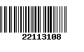 Código de Barras 22113108