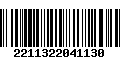 Código de Barras 2211322041130