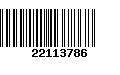 Código de Barras 22113786