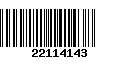 Código de Barras 22114143