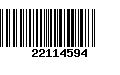 Código de Barras 22114594