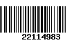 Código de Barras 22114983