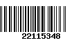 Código de Barras 22115348