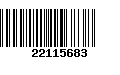 Código de Barras 22115683