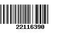 Código de Barras 22116390