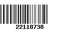 Código de Barras 22118738