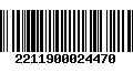 Código de Barras 2211900024470