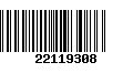 Código de Barras 22119308