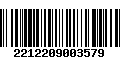 Código de Barras 2212209003579