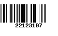 Código de Barras 22123107