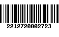 Código de Barras 2212720002723