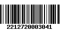 Código de Barras 2212720003041