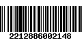 Código de Barras 2212886002148