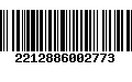 Código de Barras 2212886002773