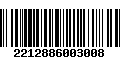 Código de Barras 2212886003008