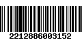 Código de Barras 2212886003152