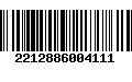 Código de Barras 2212886004111