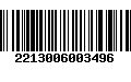 Código de Barras 2213006003496