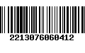 Código de Barras 2213076060412