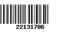 Código de Barras 22131706