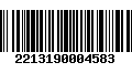 Código de Barras 2213190004583