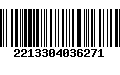 Código de Barras 2213304036271