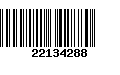 Código de Barras 22134288