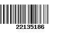 Código de Barras 22135186