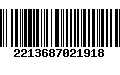 Código de Barras 2213687021918