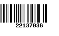 Código de Barras 22137036