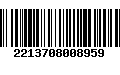 Código de Barras 2213708008959