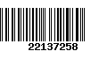 Código de Barras 22137258