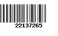 Código de Barras 22137265