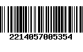 Código de Barras 2214057005354