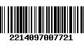 Código de Barras 2214097007721