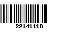 Código de Barras 22141118