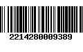 Código de Barras 2214280009389