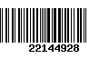 Código de Barras 22144928