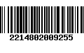 Código de Barras 2214802009255