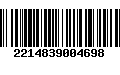 Código de Barras 2214839004698