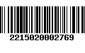 Código de Barras 2215020002769