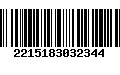 Código de Barras 2215183032344