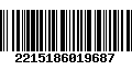 Código de Barras 2215186019687