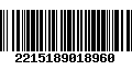 Código de Barras 2215189018960