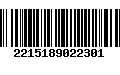 Código de Barras 2215189022301