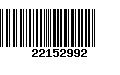 Código de Barras 22152992